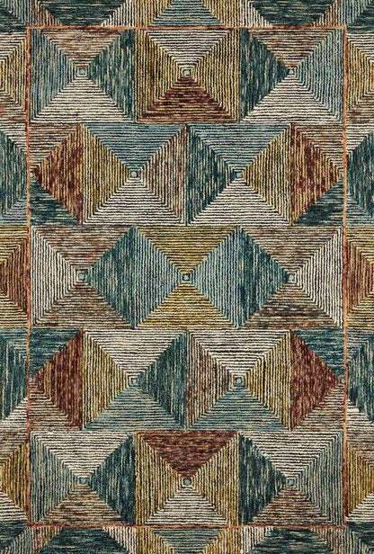 Loloi - Spectrum Lagoon / Spice 2-3in x 3-9in Accent Rug - SPECSPE-01LJSQ2339 veiw 1