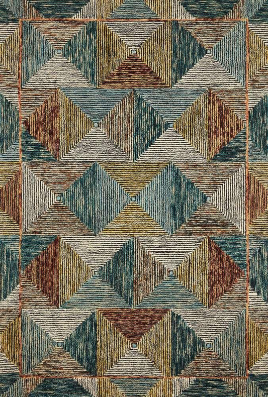 Loloi - Spectrum Lagoon / Spice 2-3in x 3-9in Accent Rug - SPECSPE-01LJSQ2339 veiw 1