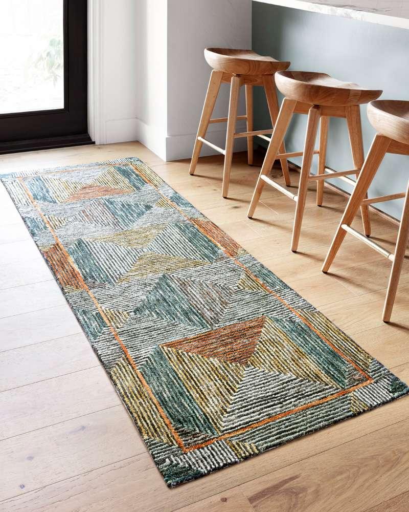 Loloi - Spectrum Lagoon / Spice 2-3in x 3-9in Accent Rug - SPECSPE-01LJSQ2339 veiw 3
