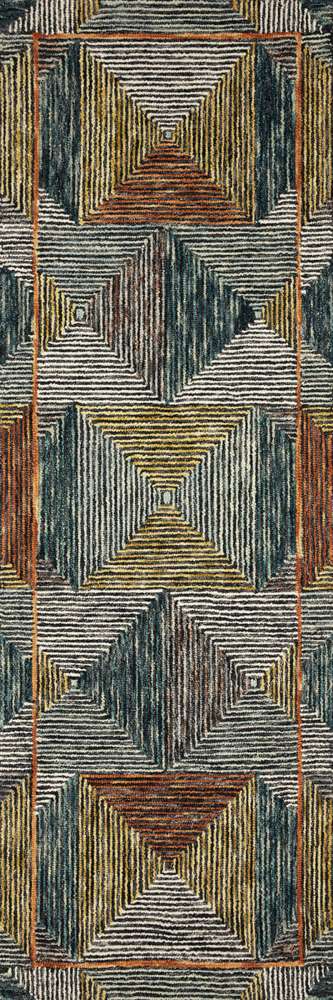 Loloi - Spectrum Lagoon / Spice 2-6in x 7-6in Runner Rug - SPECSPE-01LJSQ2676 veiw 1