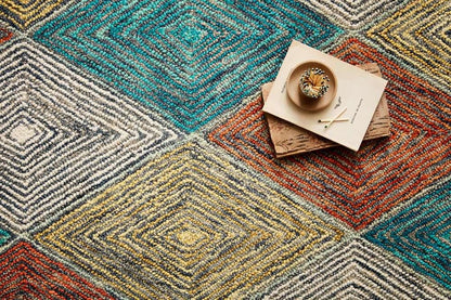Loloi - Spectrum Sunset / Ocean 5-0in x 7-6in Area Rug - SPECSPE-02SSOC5076 veiw 3