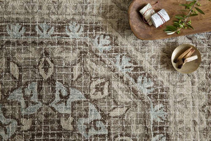 Loloi - Tatum Stone / Blue 18in x 18in Sample Rug - TATUTW-02SNBB160S veiw 4
