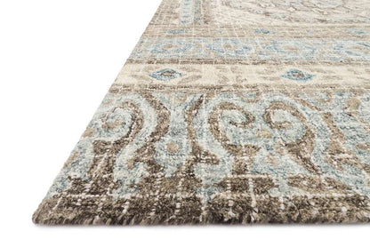 Loloi - Tatum Stone / Blue 18in x 18in Sample Rug - TATUTW-02SNBB160S veiw 6