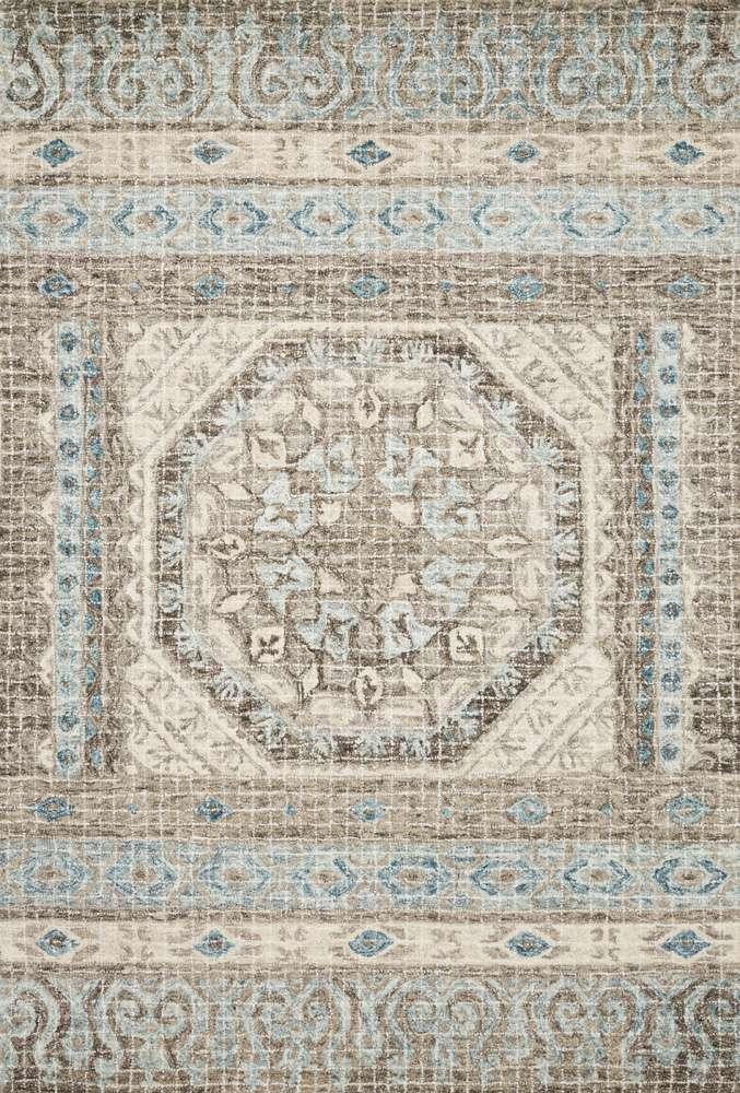 Loloi - Tatum Stone / Blue 9-3in x 13 Area Rug - TATUTW-02SNBB93D0 veiw 1