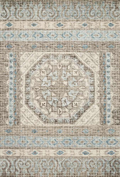 Loloi - Tatum Stone / Blue 9-3in x 13 Area Rug - TATUTW-02SNBB93D0 veiw 1