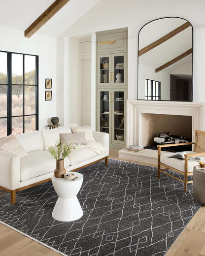 Loloi - Vance Charcoal / Dove 18in x 18in Sample Rug - VANCVAN-11CCDV160S veiw 2