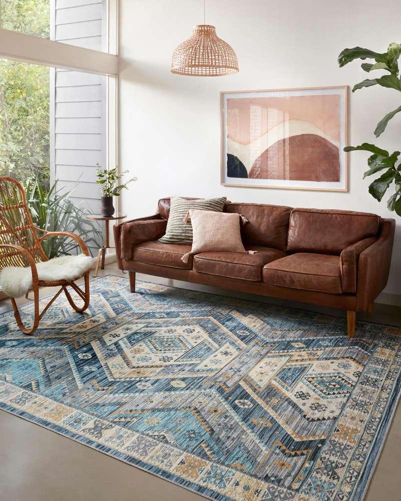 Loloi - Zion Ocean / Gold 18in x 18in Sample Rug - ZIONZIO-02OCGO160S veiw 2