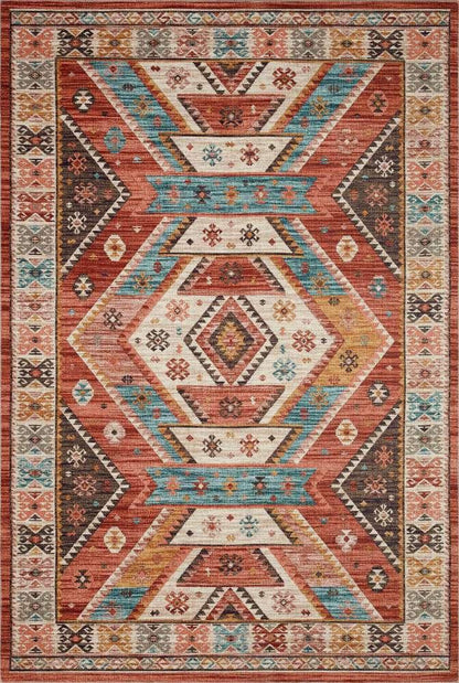 Loloi - Zion Red / Multi 18in x 18in Sample Rug - ZIONZIO-05REML160S veiw 1