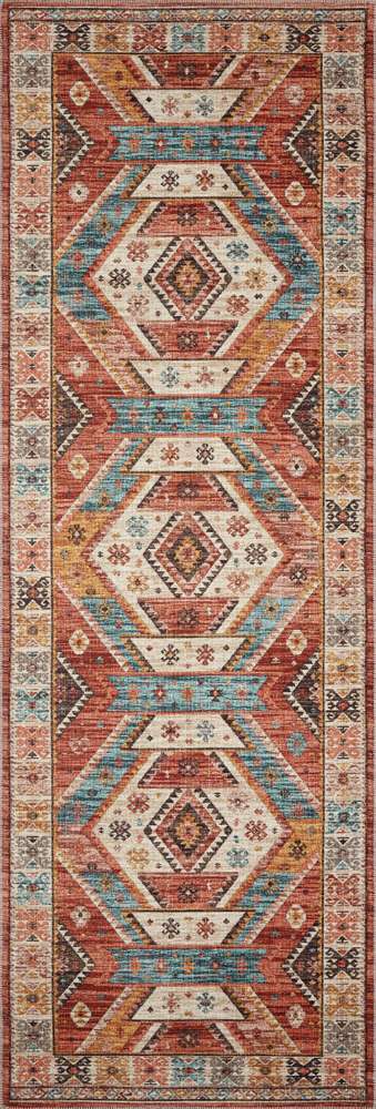 Loloi - Zion Red / Multi 2-6in x 7-6in Runner Rug - ZIONZIO-05REML2676 veiw 1
