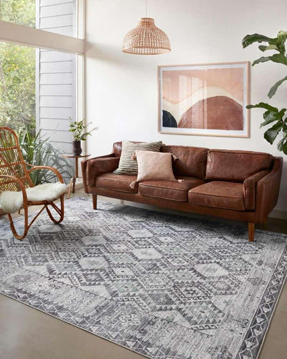 Loloi - Zion Charcoal / Slate 3-6in x 5-6in Accent Rug - ZIONZIO-03CCSL3656 veiw 2