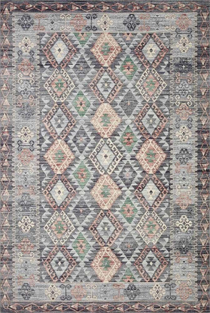 Loloi - Zion Grey / Multi 3-6in x 5-6in Accent Rug - ZIONZIO-01GYML3656 veiw 1