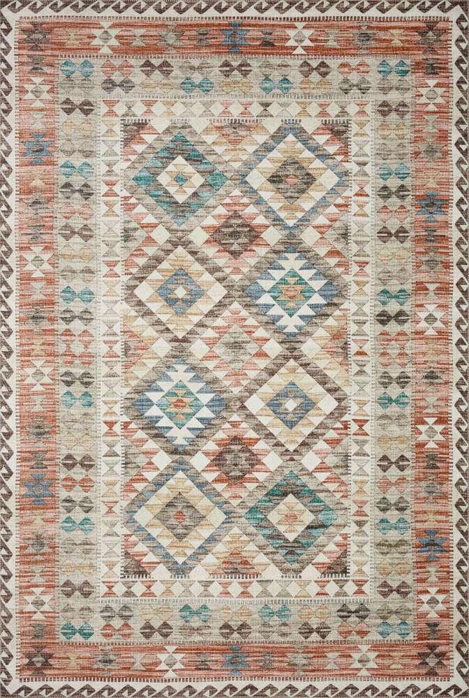 Loloi - Zion Ivory / Multi 5-0in x 7-6in Area Rug - ZIONZIO-04IVML5076 veiw 1