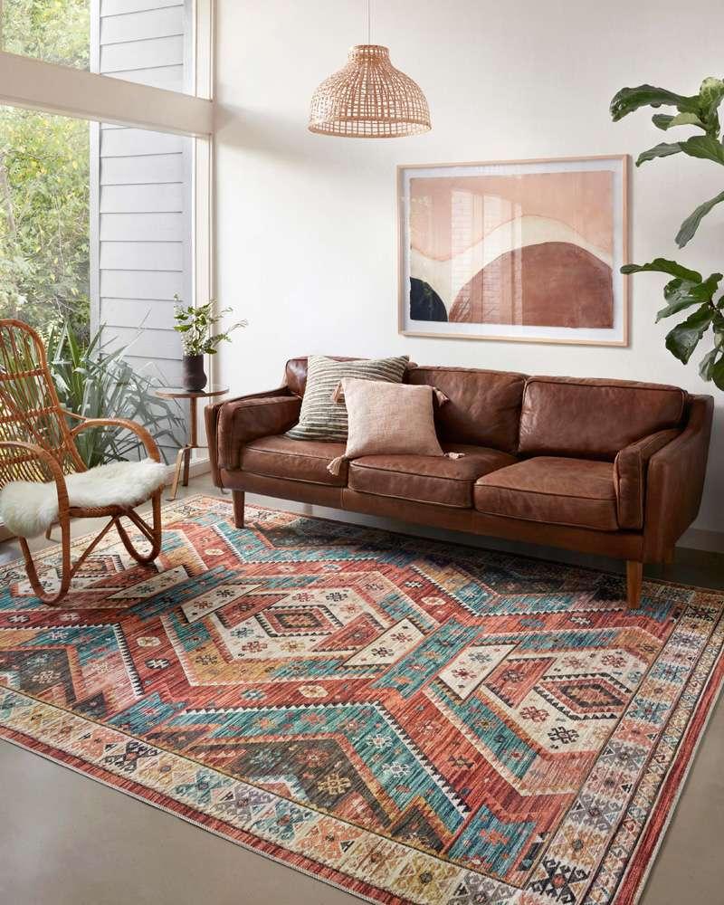 Loloi - Zion Red / Multi 7-6in x 9-6in Area Rug - ZIONZIO-05REML7696 veiw 2