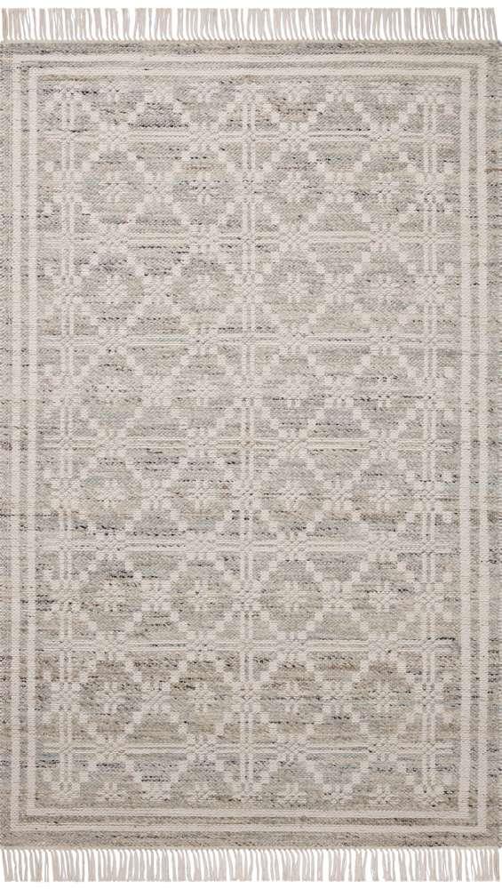 Angela Rose x Loloi - Rivers Lagoon / Ivory 18in x 18in Sample Rug - RIVRRIV-02LJIV160S veiw 1