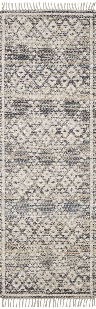 Angela Rose x Loloi - Rivers Denim / Ivory 2-6in x 7-6in Runner Rug - RIVRRIV-01DEIV2676 view 1