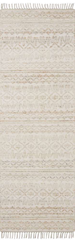 Angela Rose x Loloi - Rivers Sand / Ivory 2-6in x 7-6in Runner Rug - RIVRRIV-03SAIV2676 view 1