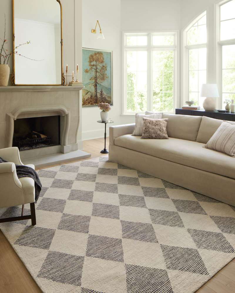 Chris Loves Julia x Loloi - Francis Beige / Charcoal 11-6in x 15 Area Rug - FRASFRA-01BECCB6F0 veiw 5