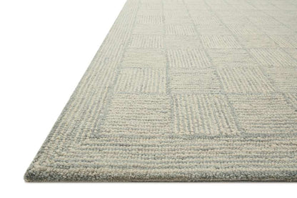 Chris Loves Julia x Loloi - Francis Silver / Sky 18in x 18in Sample Rug - FRASFRA-03SISC160S veiw 5