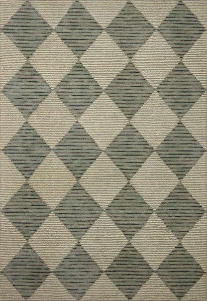 Chris Loves Julia x Loloi - Francis Spa / Granite 18in x 18in Sample Rug - FRASFRA-01SPGN160S veiw 1