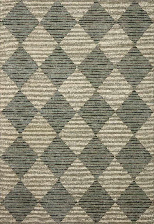 Chris Loves Julia x Loloi - Francis Spa / Granite 18in x 18in Sample Rug - FRASFRA-01SPGN160S veiw 1