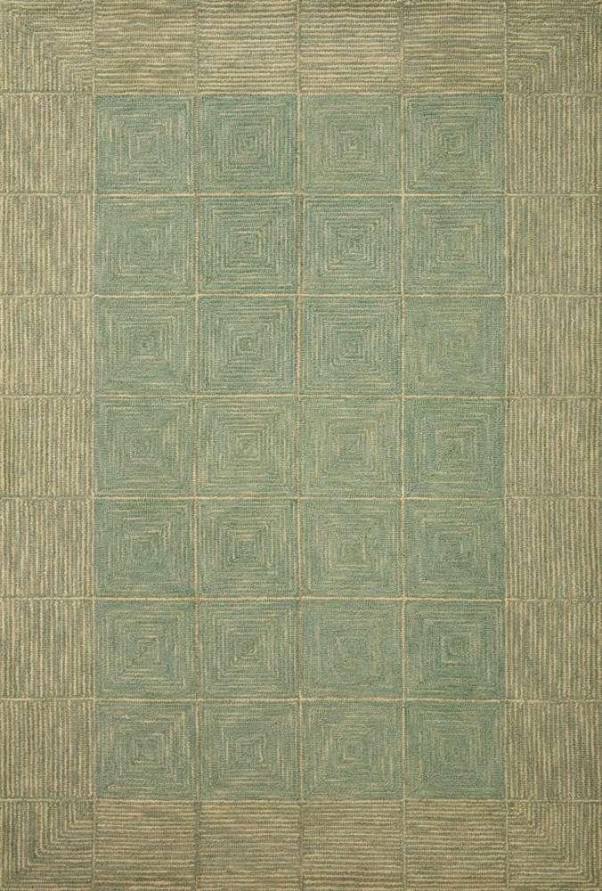 Chris Loves Julia x Loloi - Francis Green / Natural 2-0in x 5-0in Accent Rug - FRASFRA-02GRNA2050 veiw 1