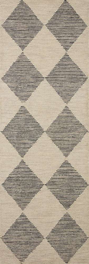 Chris Loves Julia x Loloi - Francis Beige / Charcoal 2-6in x 9-9in Runner Rug - FRASFRA-01BECC2699 veiw 1