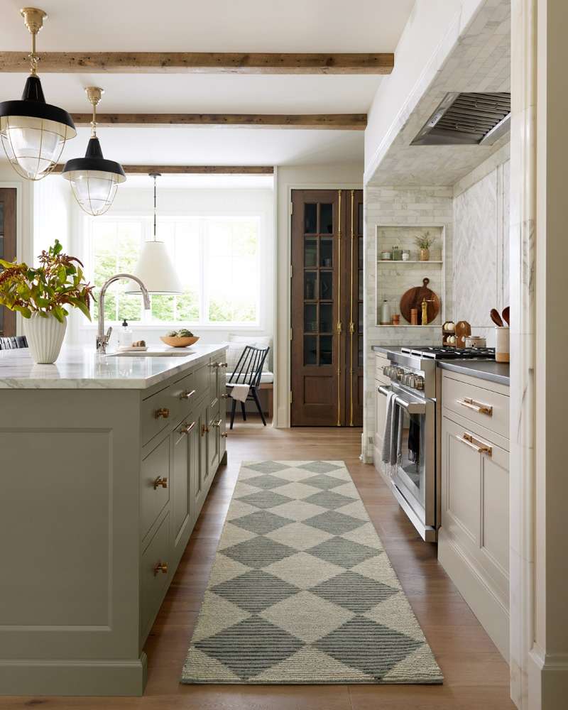 Chris Loves Julia x Loloi - Francis Spa / Granite 2-6in x 9-9in Runner Rug - FRASFRA-01SPGN2699 veiw 2