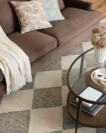 Chris Loves Julia x Loloi - Francis Beige / Charcoal 3-6in x 5-6in Accent Rug - FRASFRA-01BECC3656 veiw 3