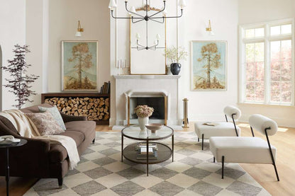 Chris Loves Julia x Loloi - Francis Beige / Charcoal 3-6in x 5-6in Accent Rug - FRASFRA-01BECC3656 veiw 4