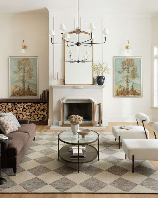 Chris Loves Julia x Loloi - Francis Beige / Charcoal 7-9in x 9-9in Area Rug - FRASFRA-01BECC7999 veiw 2