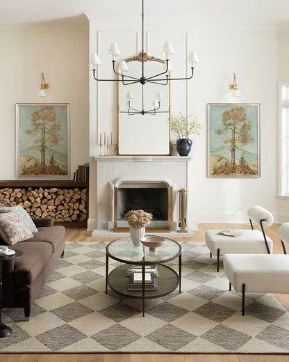 Chris Loves Julia x Loloi - Francis Beige / Charcoal 9-3in x 13 Area Rug - FRASFRA-01BECC93D0 veiw 2