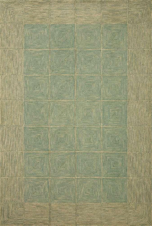Chris Loves Julia x Loloi - Francis Green / Natural 9-3in x 13 Area Rug - FRASFRA-02GRNA93D0 veiw 1