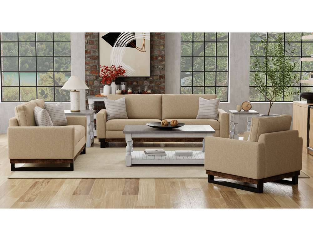IFD - Blackburn - Metal & Wood Base, Loveseat - IUP778-LOV-152 veiw 2
