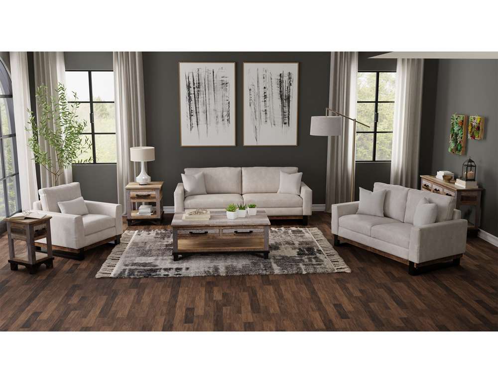 IFD - Blackburn - Metal & Wood Base, Loveseat - IUP778-LOV-210 veiw 2