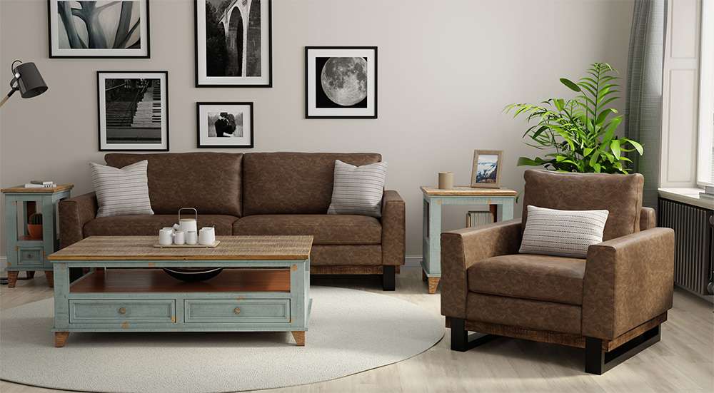 IFD - Blackburn - Metal & Wood Base, Sofa - IUP778-SOF-212 veiw 2