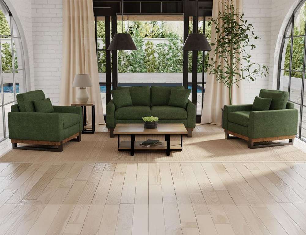 IFD - Mita - Metal & Wood Base, Loveseat - IUP241-LOV-111 veiw 2