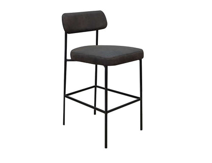 IFD - Salamanca - Wooden Frame & Metal Base, 24in Upholstered Barstool - IUP801-BST24-211 veiw 1