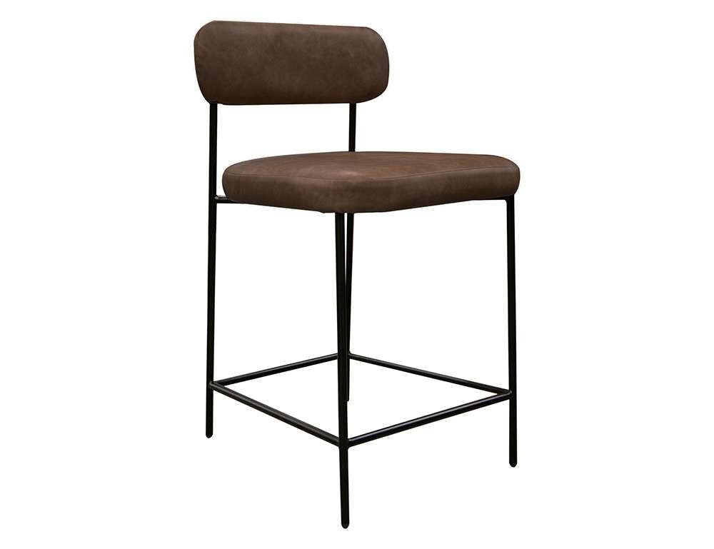 IFD - Salamanca - Wooden Frame & Metal Base, 24in Upholstered Barstool - IUP801-BST24-212 veiw 1