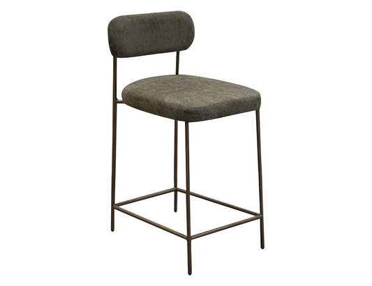 IFD - Salamanca - Wooden Frame & Metal Base, 30in Upholstered Barstool - IUP801-BST30-111 veiw 1