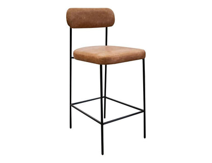 IFD - Salamanca - Wooden Frame & Metal Base, 30in Upholstered Barstool - IUP801-BST30-202 veiw 1