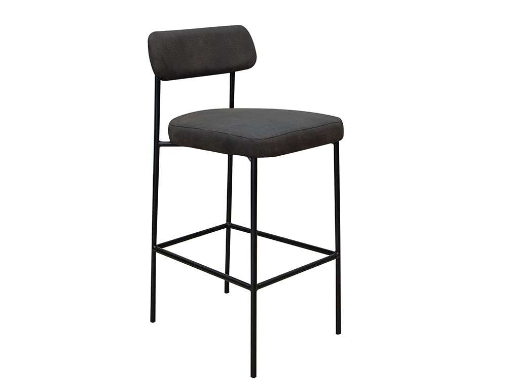 IFD - Salamanca - Wooden Frame & Metal Base, 30in Upholstered Barstool - IUP801-BST30-211 veiw 1