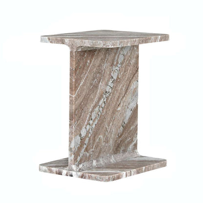Jofran - Enzo Luxury Genuine Solid Marble Icon End Table - 2330-ENZOTNT veiw 1