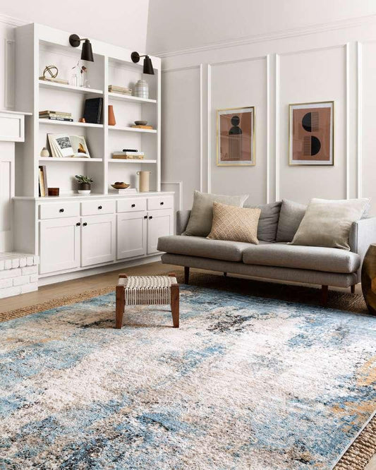 Loloi - Alchemy Denim / Ivory 18in x 18in Sample Rug - ALCHALC-05DEIV160S veiw 2