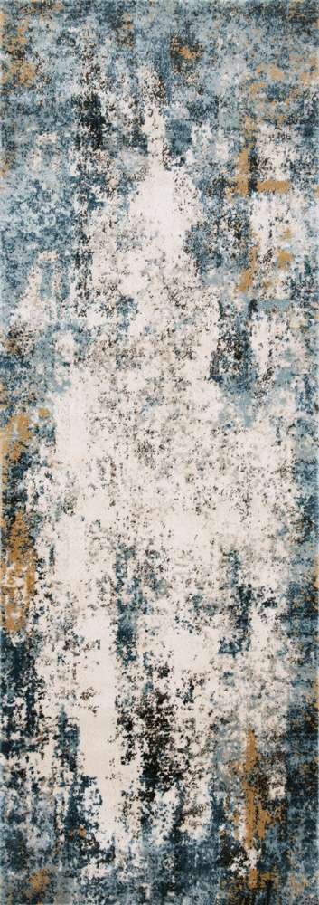 Loloi - Alchemy Denim / Ivory 2-8in x 7-6in Runner Rug - ALCHALC-05DEIV2876 veiw 1
