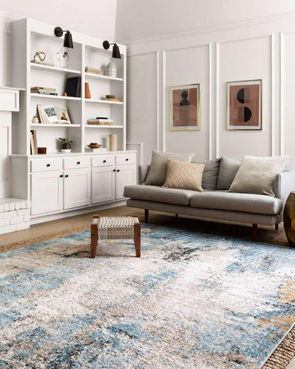 Loloi - Alchemy Denim / Ivory 5-3in x 7-6in Area Rug - ALCHALC-05DEIV5376 veiw 2