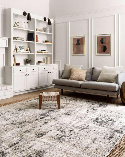 Loloi - Alchemy Silver / Graphite 7-11in x 10-6in Area Rug - ALCHALC-04SIGT7BA6 veiw 2