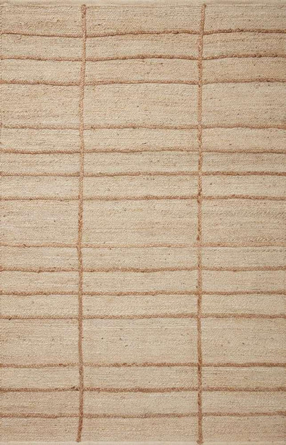 Loloi - Bodhi Ivory / Natural 18in x 18in Sample Rug - BODIBOD-04IVNA160S veiw 1