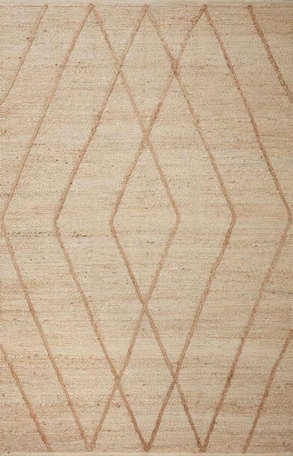 Loloi - Bodhi Ivory / Natural 7-9in x 9-9in Area Rug - BODIBOD-02IVNA7999 veiw 1