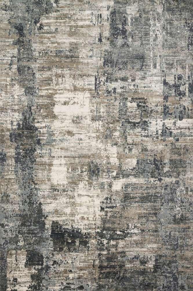 Loloi - Cascade Ivory / Charcoal 18in x 18in Sample Rug - CASACAS-03IVCC160S veiw 1