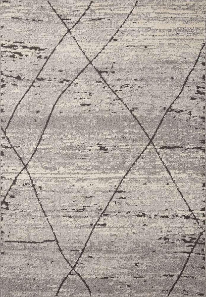 Loloi - Fabian Grey / Charcoal 2-7in x 4 Accent Rug - FABIFAB-04GYCC2740 veiw 1